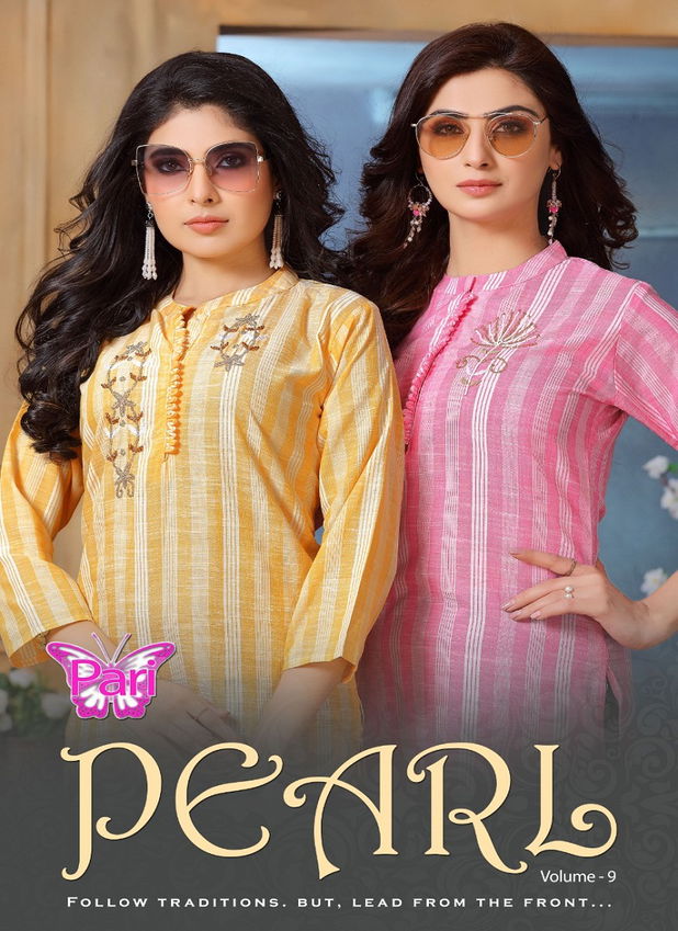 Pari Pear 9 Casual Wear Latest Fancy Lining Designer Rayon Kurtis Collection 